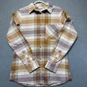 Columbia‎ Men's Plaid Flannel Long Sleeve Button Up Shirt Size S Casual Outdoor